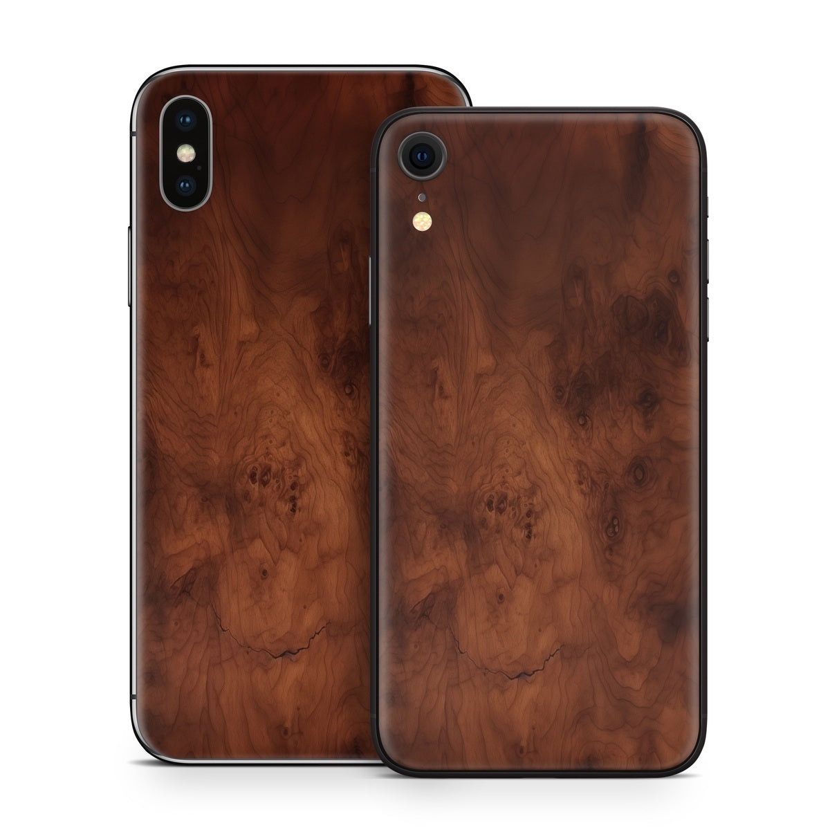 Dark Burlwood - Apple iPhone X Skin