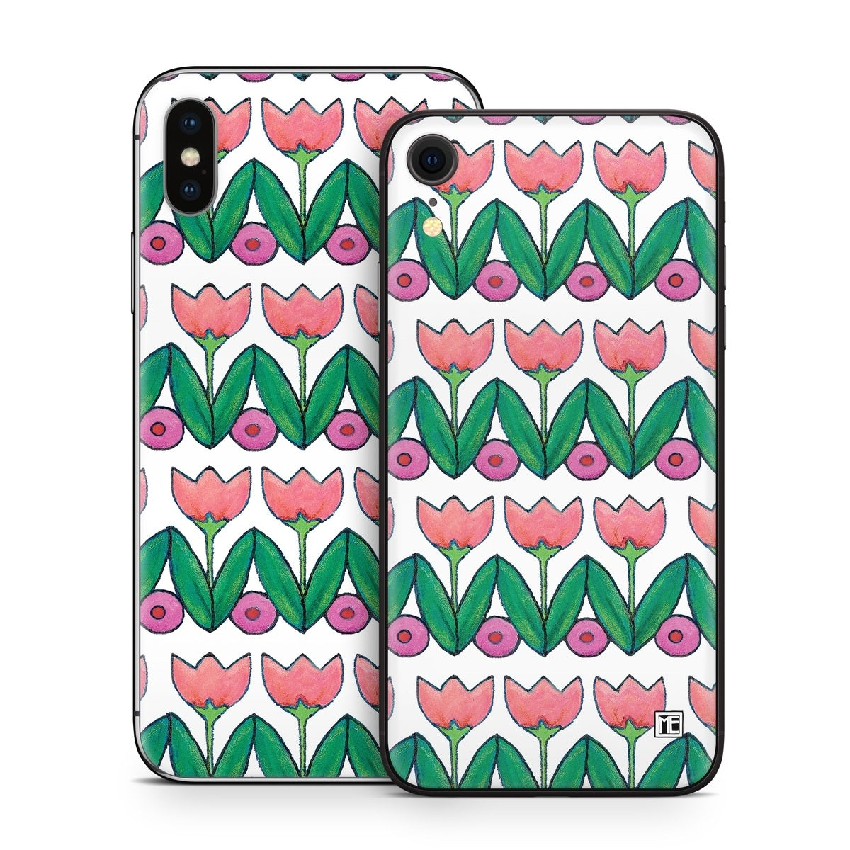 Deco Tulips - Apple iPhone X Skin