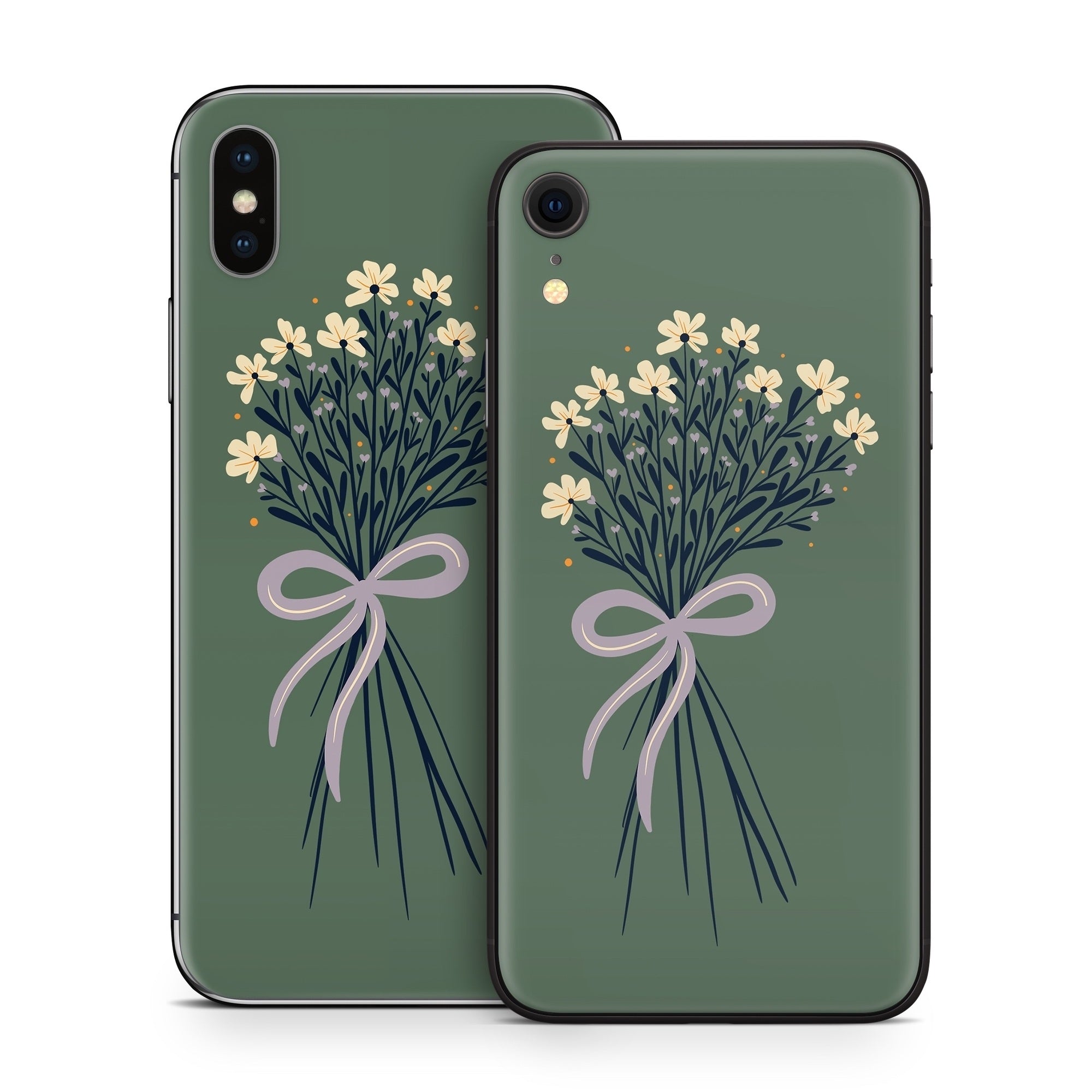 Floral Bouquet Bow - Apple iPhone X Skin