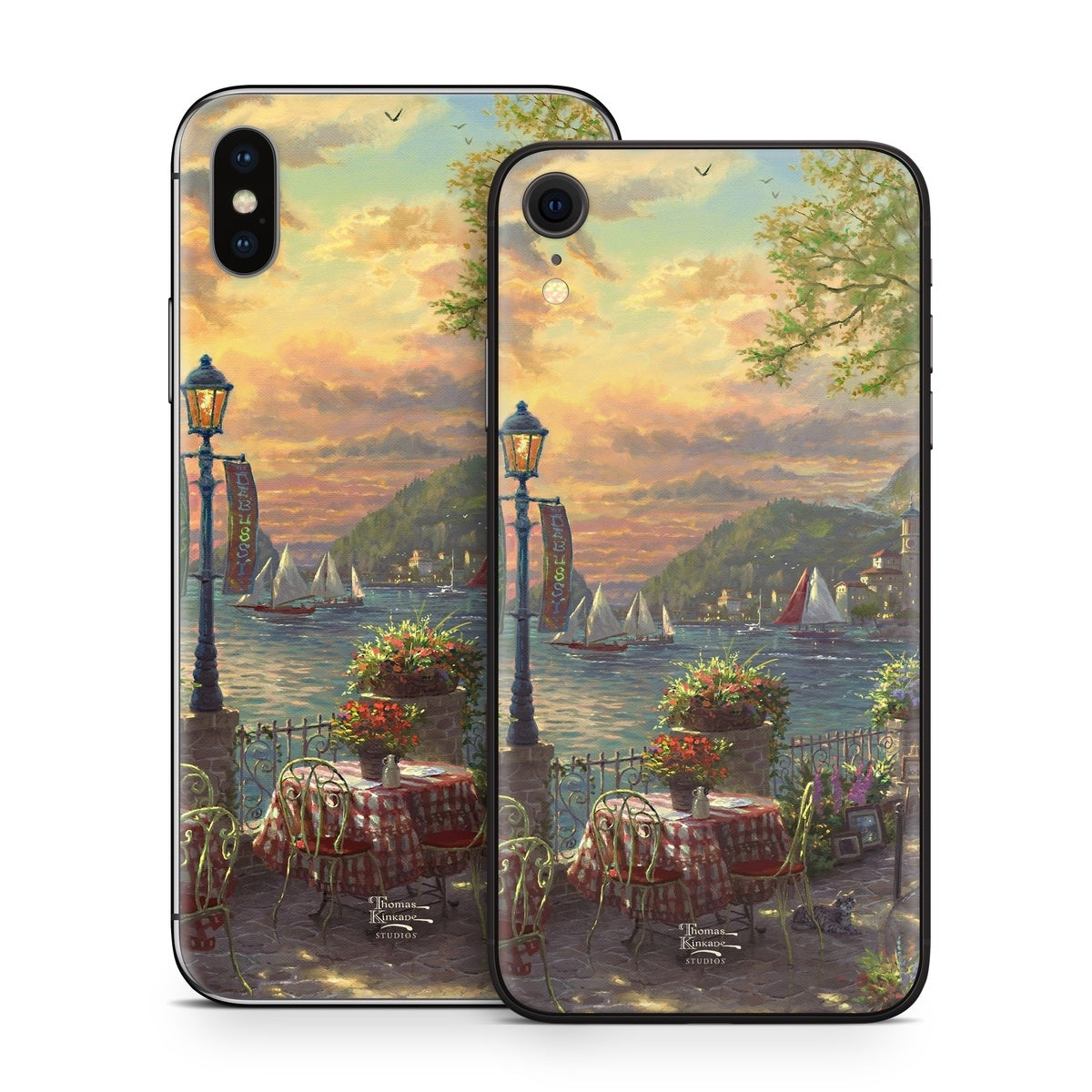 French Riviera Cafe - Apple iPhone X Skin