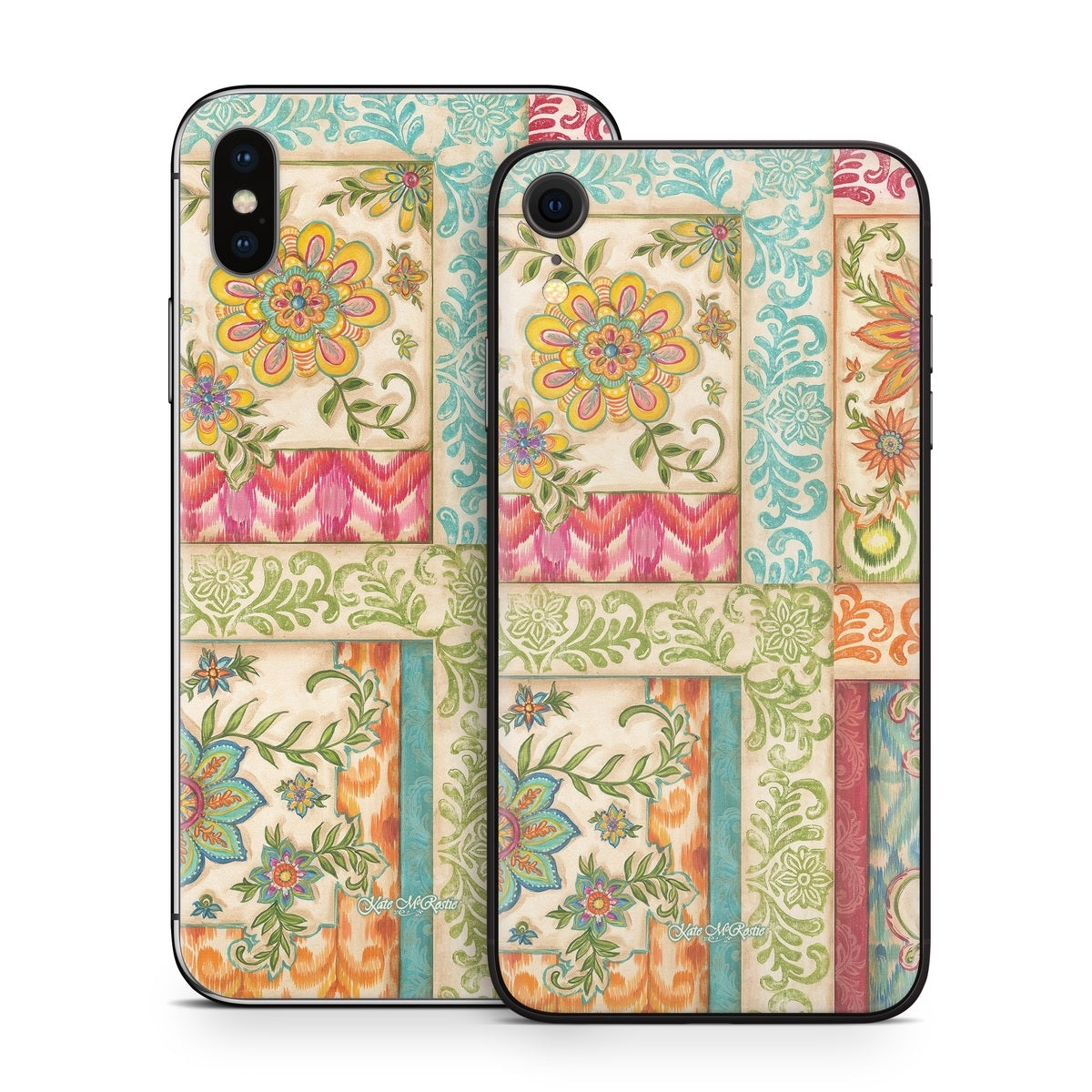 Ikat Floral - Apple iPhone X Skin