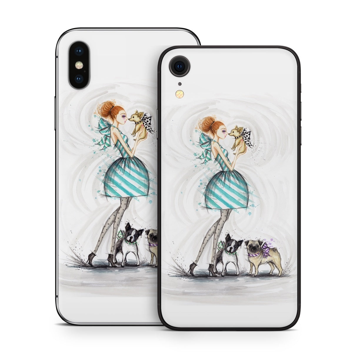 A Kiss for Dot - Apple iPhone X Skin