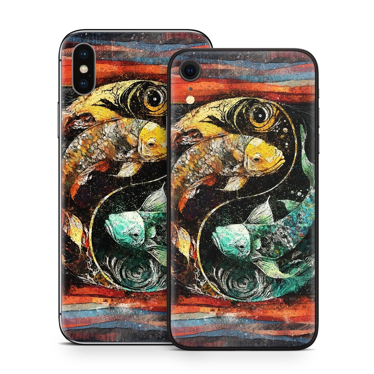 Koi Fish Yin Yang - Apple iPhone X Skin