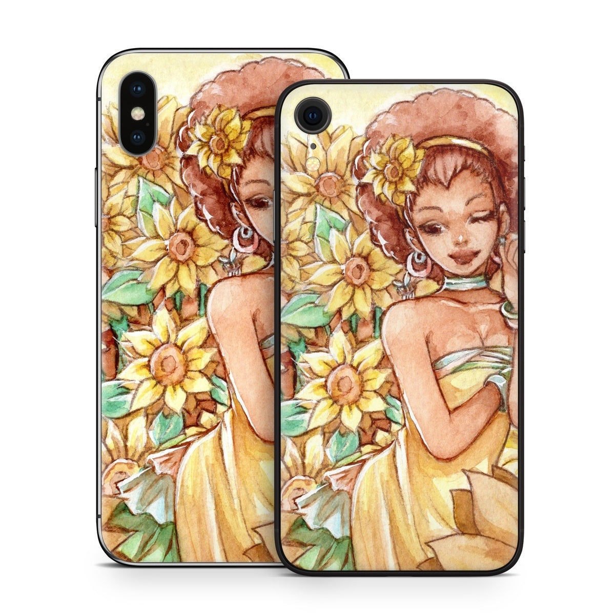 Lady Sunflower - Apple iPhone X Skin