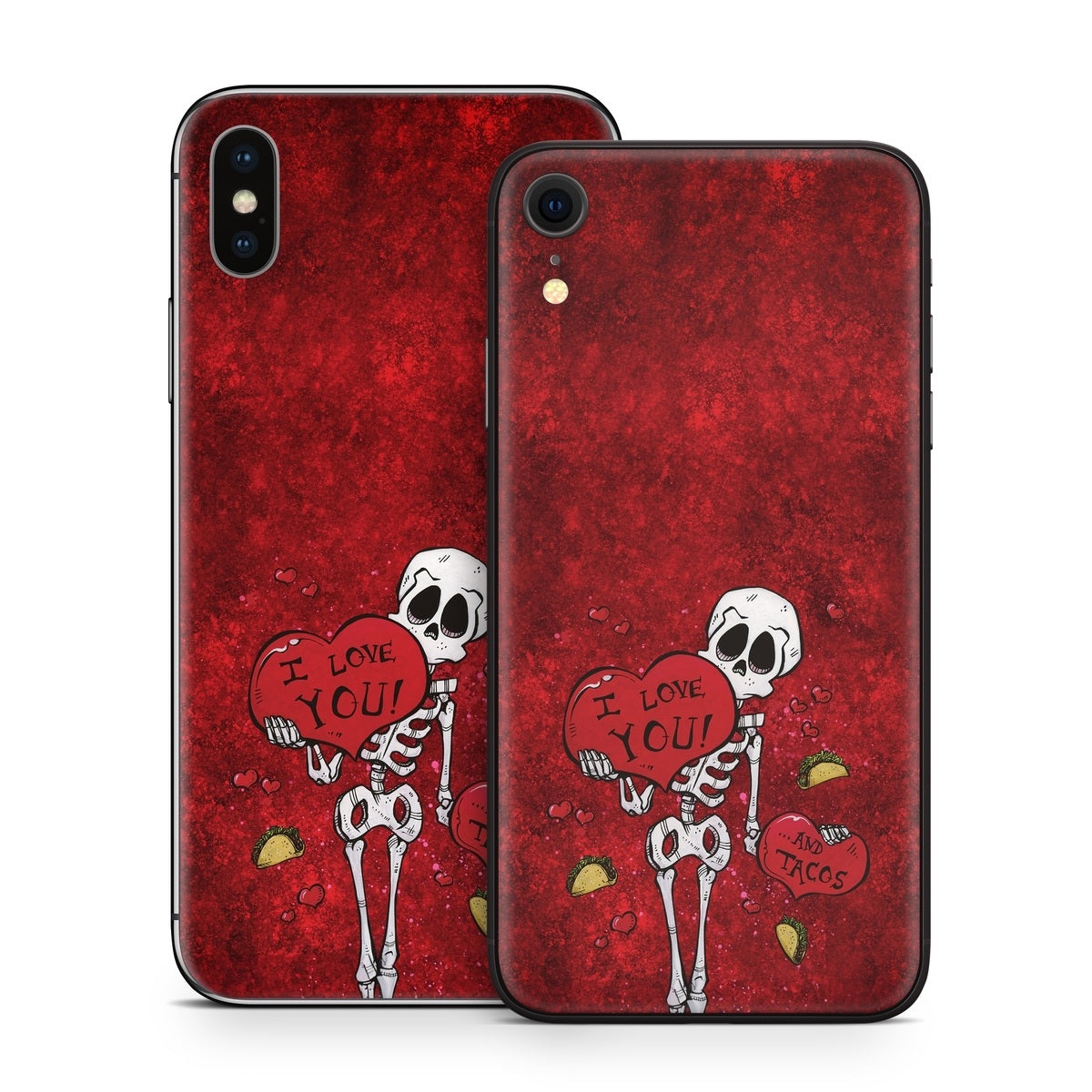 I Love You And Tacos - Apple iPhone X Skin