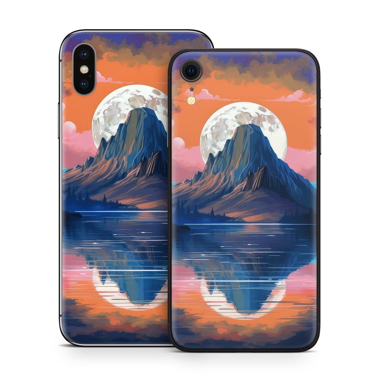 Mountain Moonrise - Apple iPhone X Skin