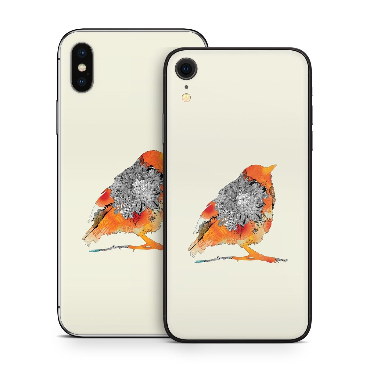 Orange Bird - Apple iPhone X Skin