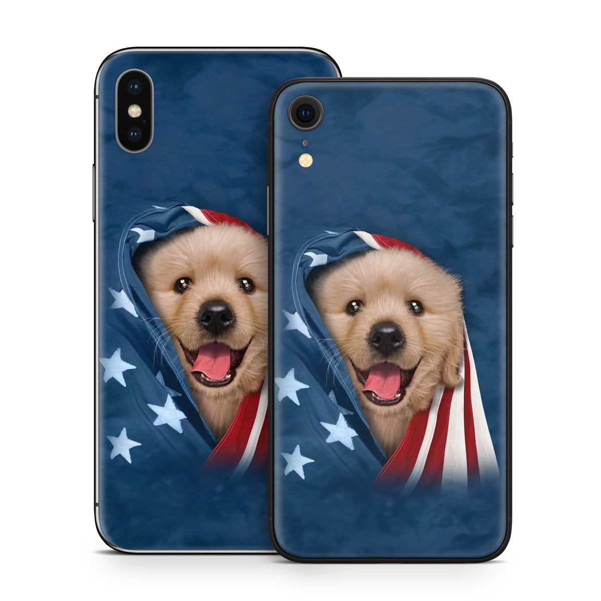 Patriotic Retriever - Apple iPhone X Skin