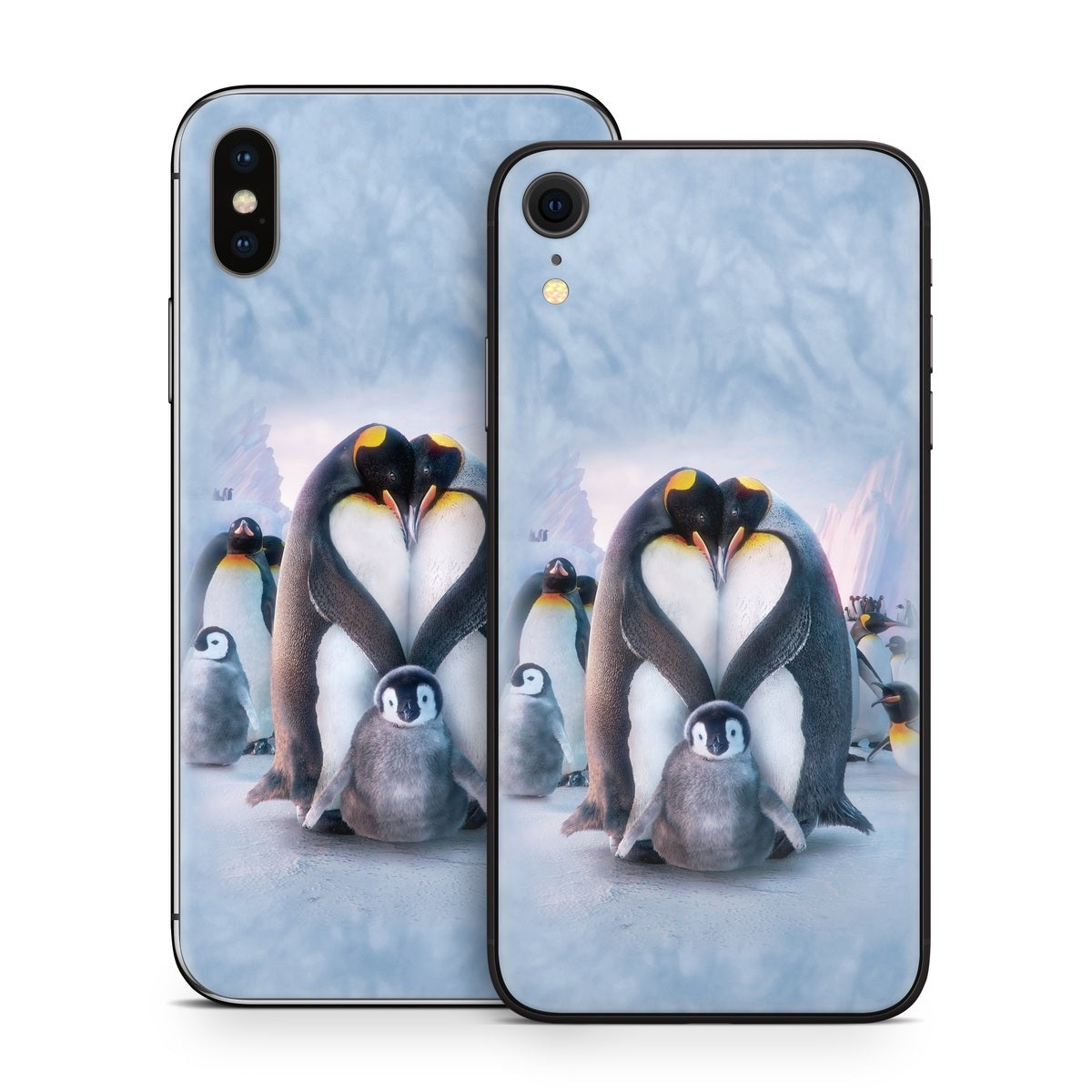 Penguin Heart - Apple iPhone X Skin