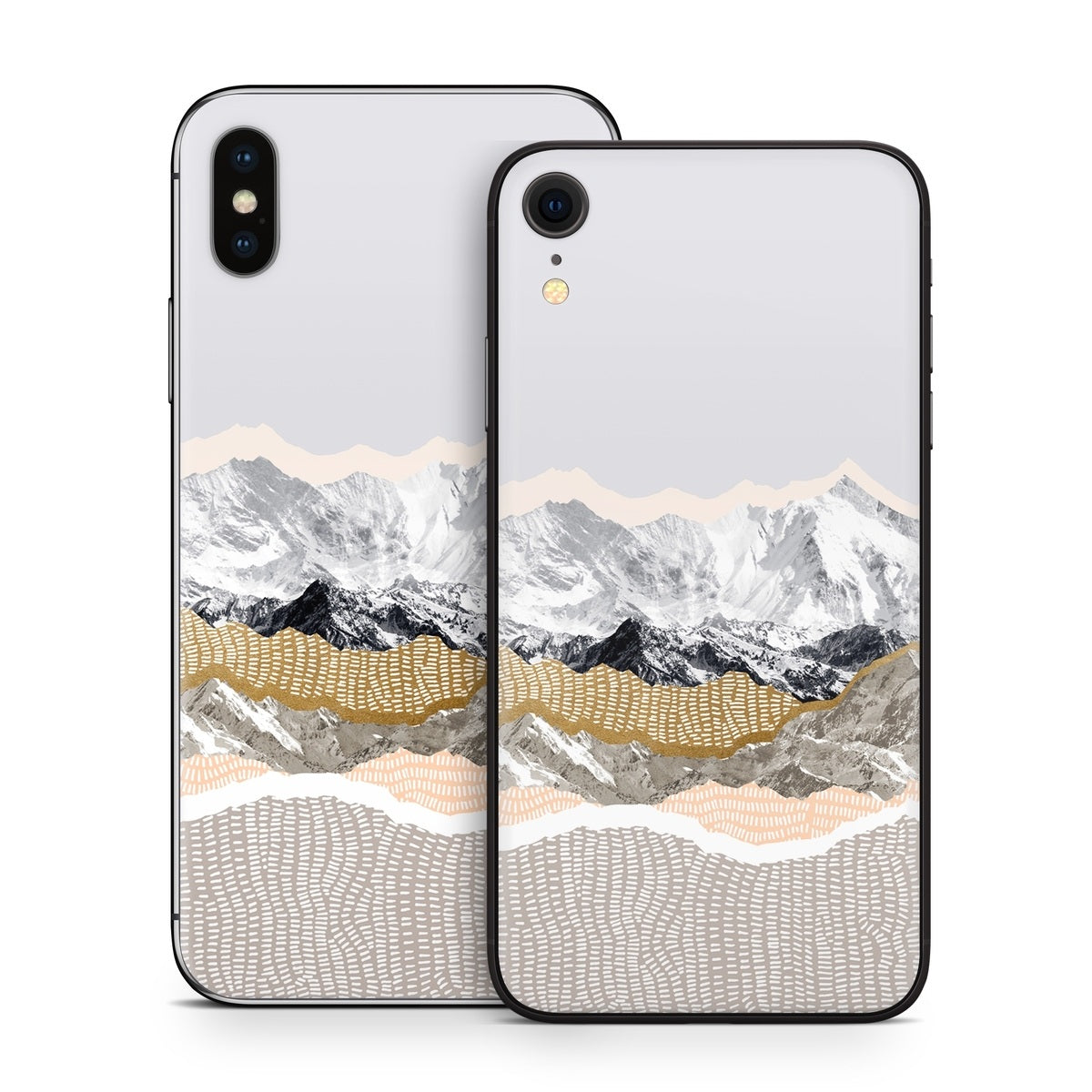 Pastel Mountains - Apple iPhone X Skin