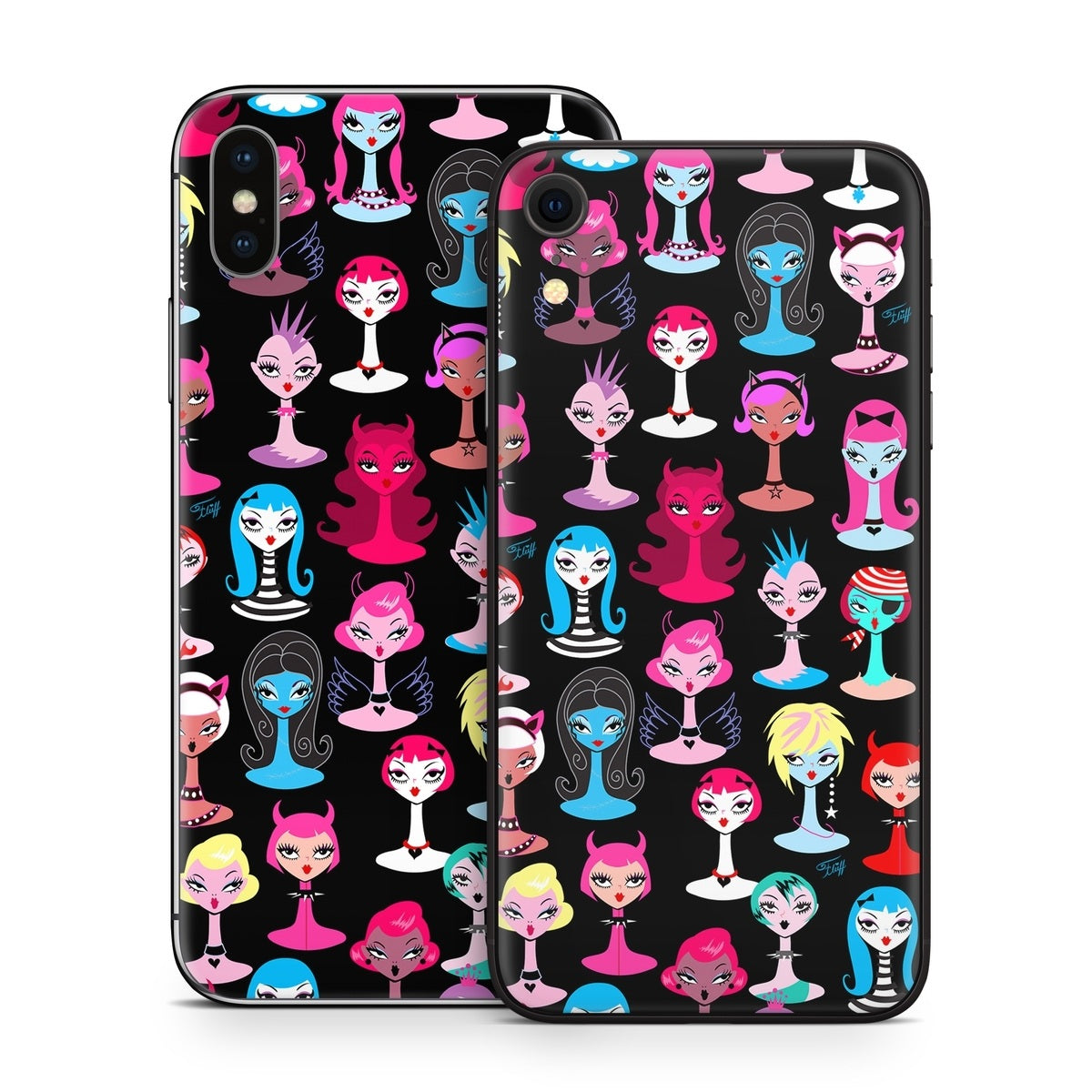 Punky Goth Dollies - Apple iPhone X Skin