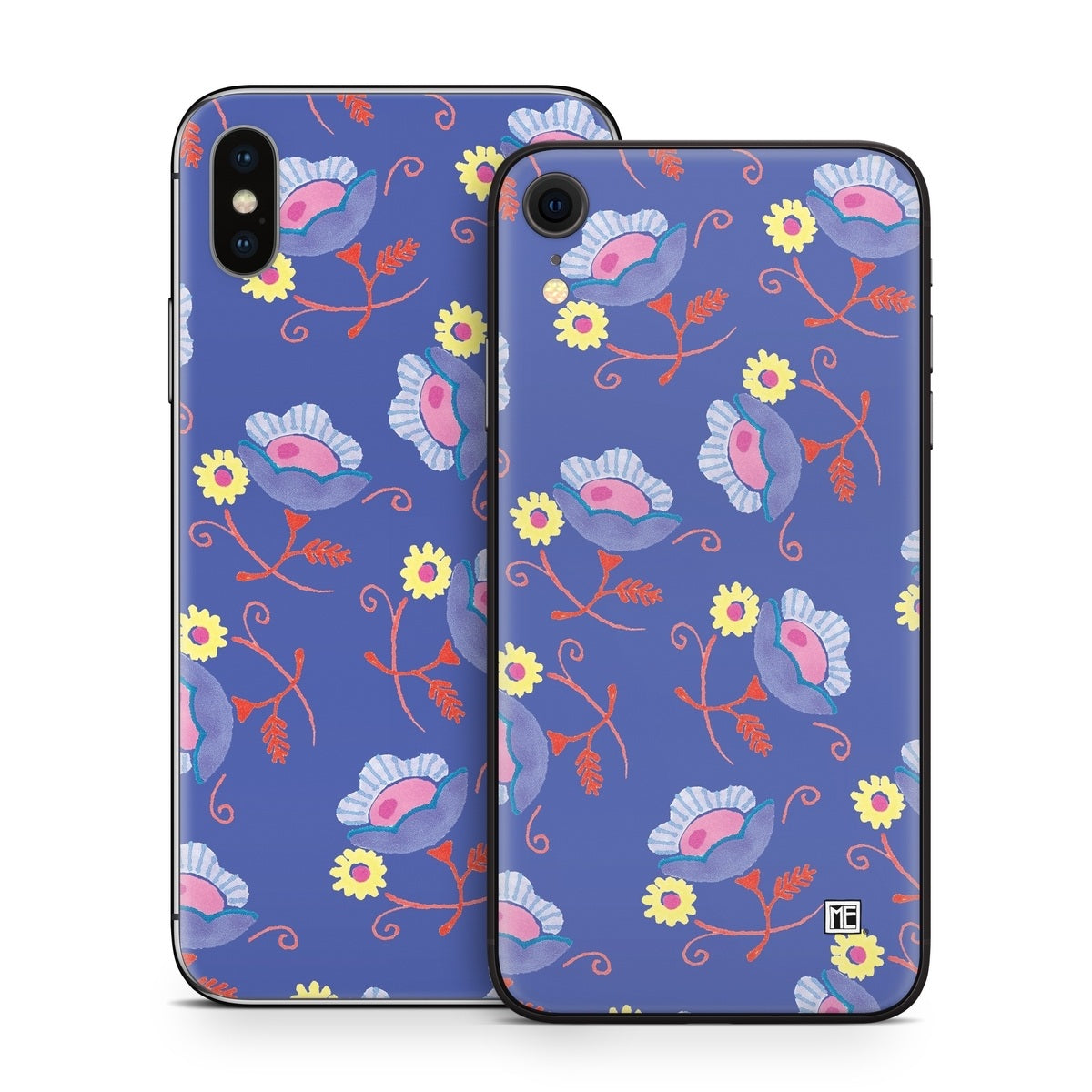 Purple Flowers - Apple iPhone X Skin