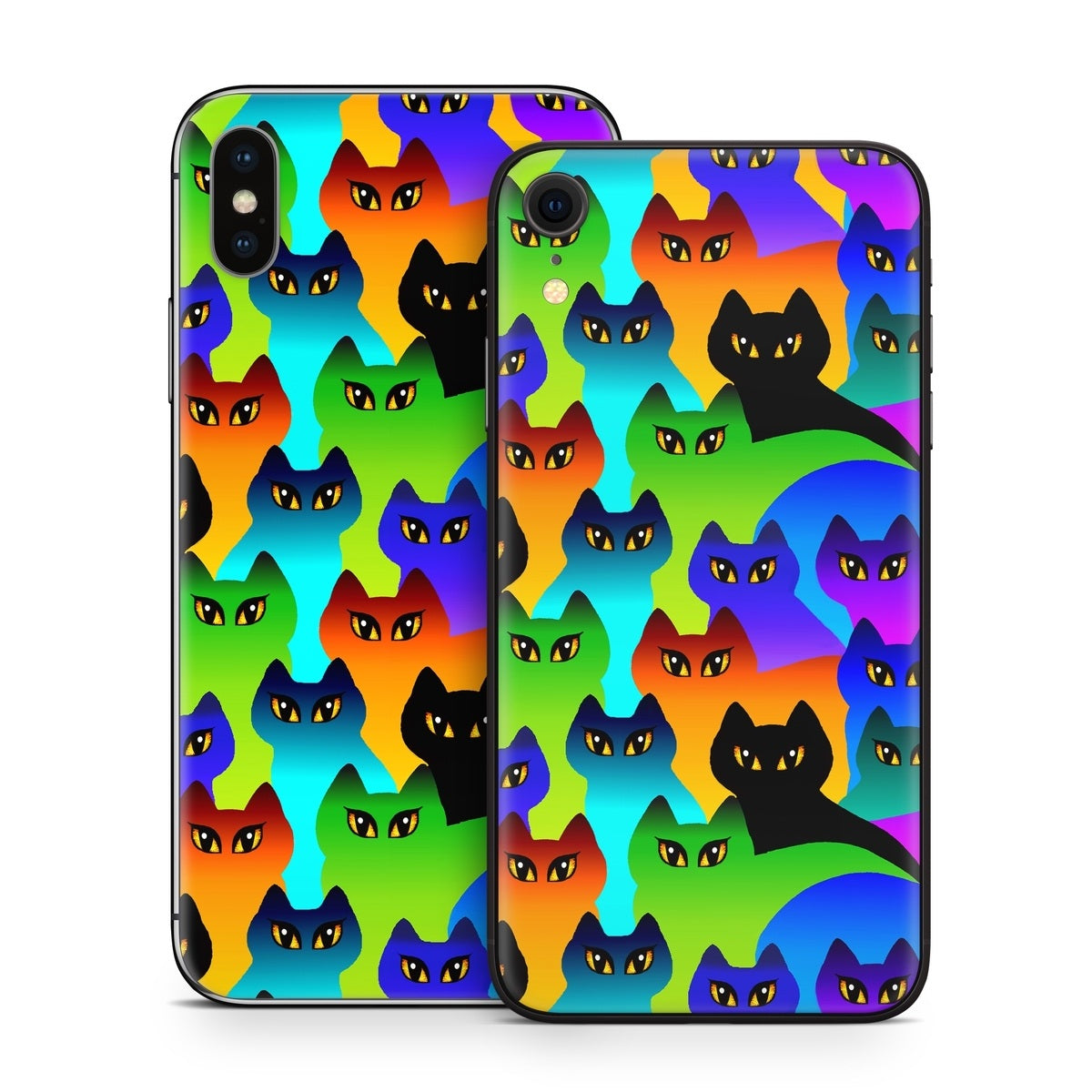 Rainbow Cats - Apple iPhone X Skin