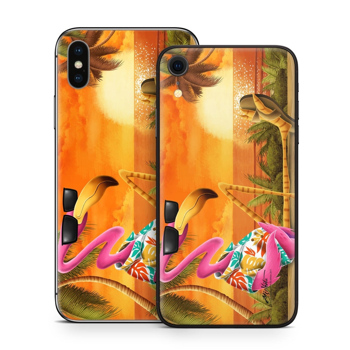 Sunset Flamingo - Apple iPhone X Skin