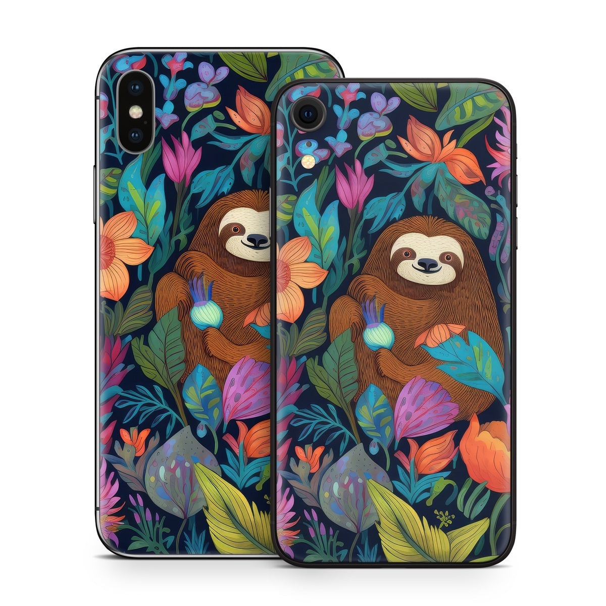 Garden of Slothy Delights - Apple iPhone X Skin