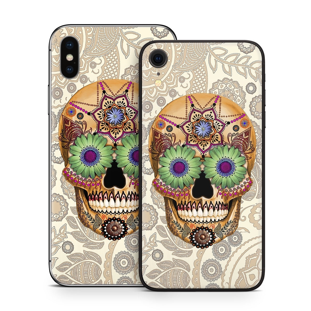 Sugar Skull Bone - Apple iPhone X Skin