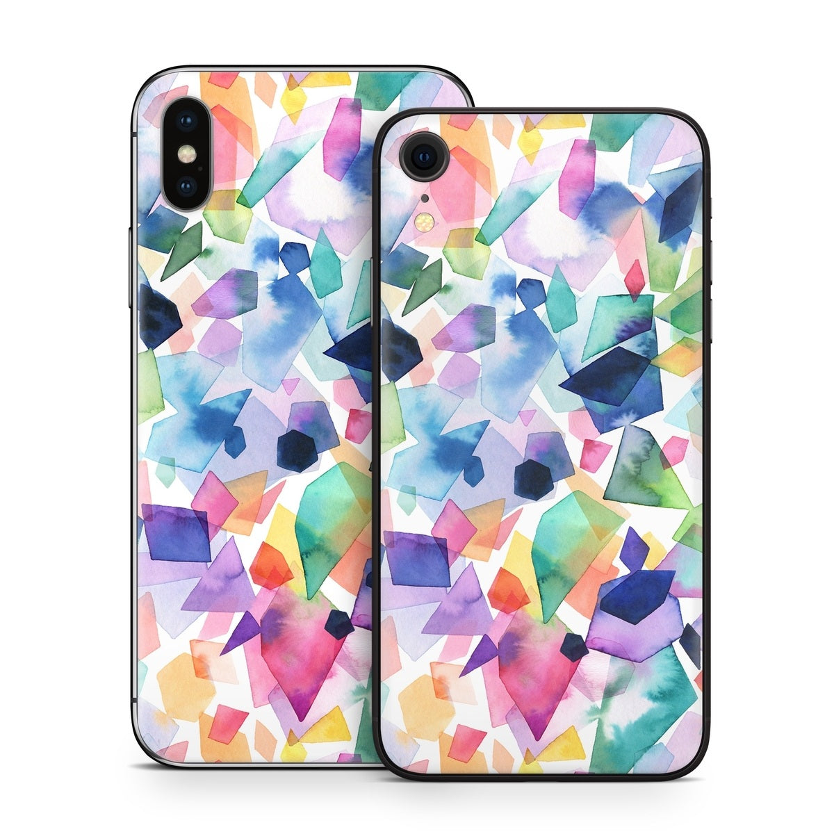 Watercolor Crystals and Gems - Apple iPhone X Skin