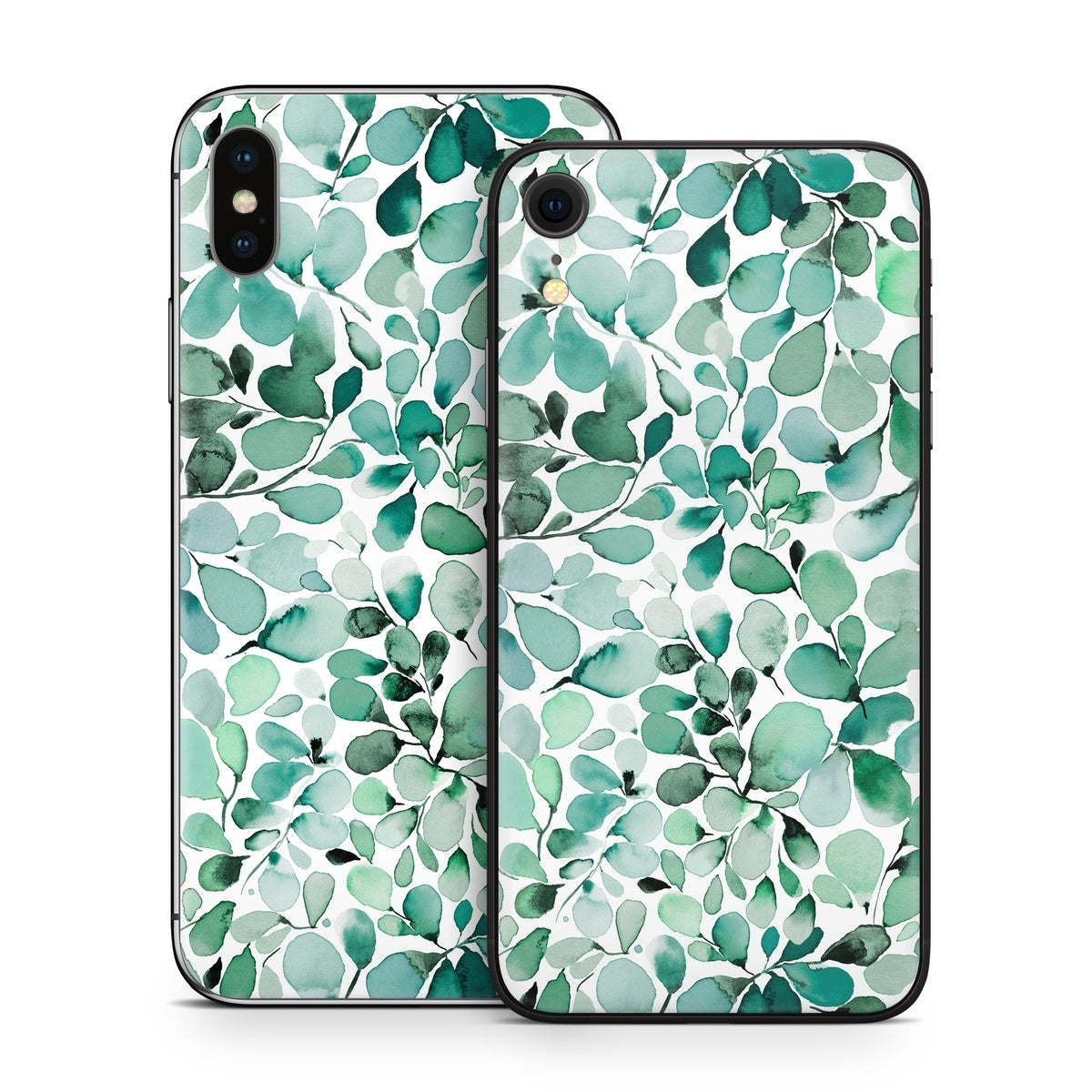 Watercolor Eucalyptus Leaves - Apple iPhone X Skin