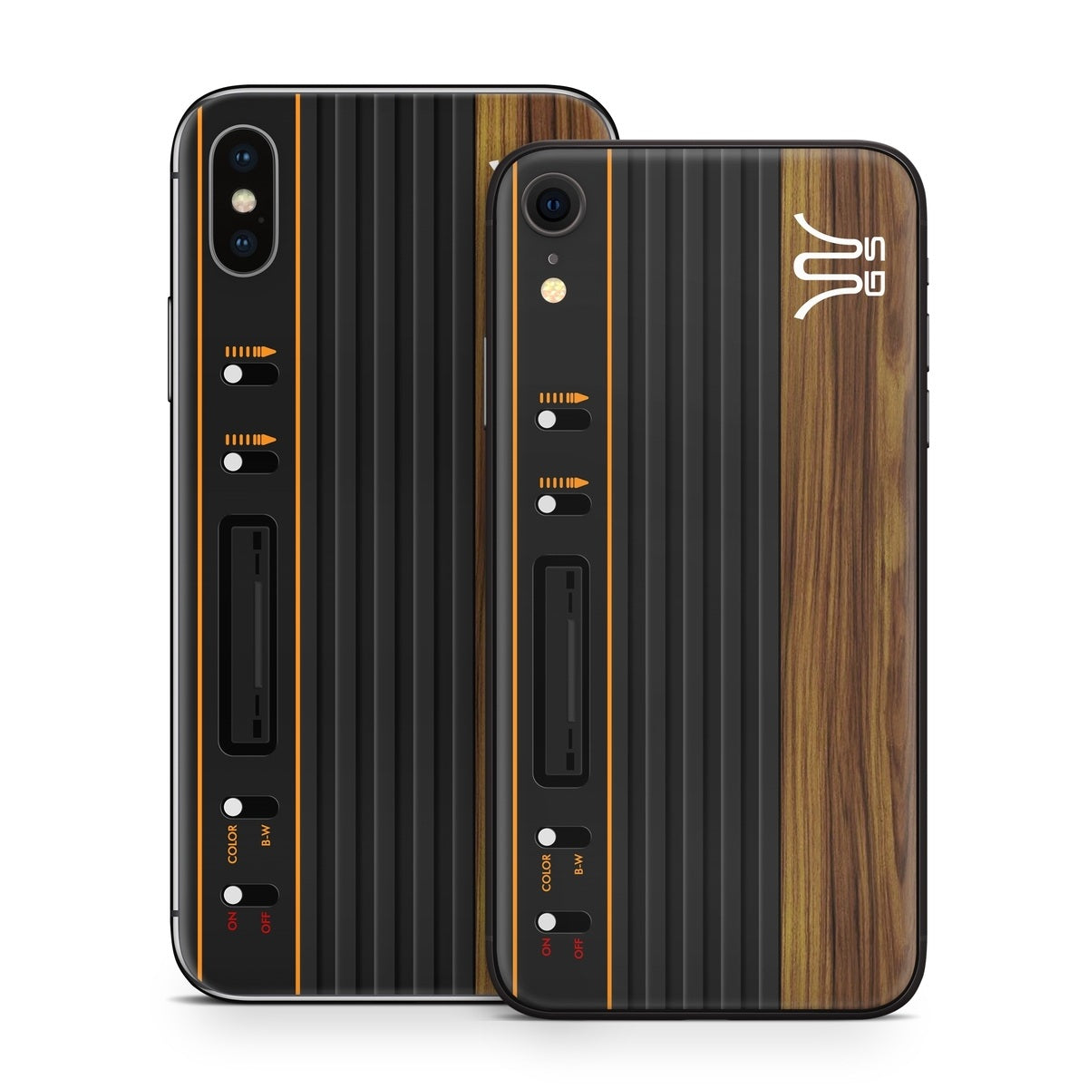 Wooden Gaming System - Apple iPhone X Skin