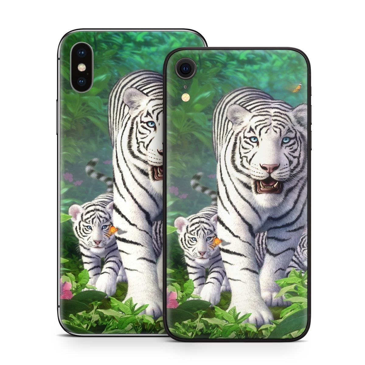 White Tigers - Apple iPhone X Skin