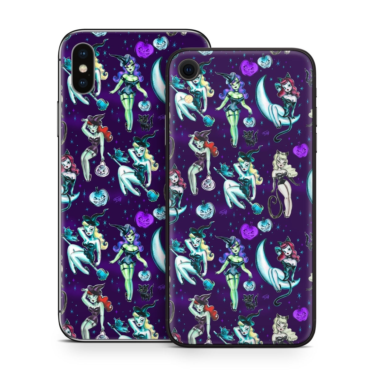 Witches and Black Cats - Apple iPhone X Skin