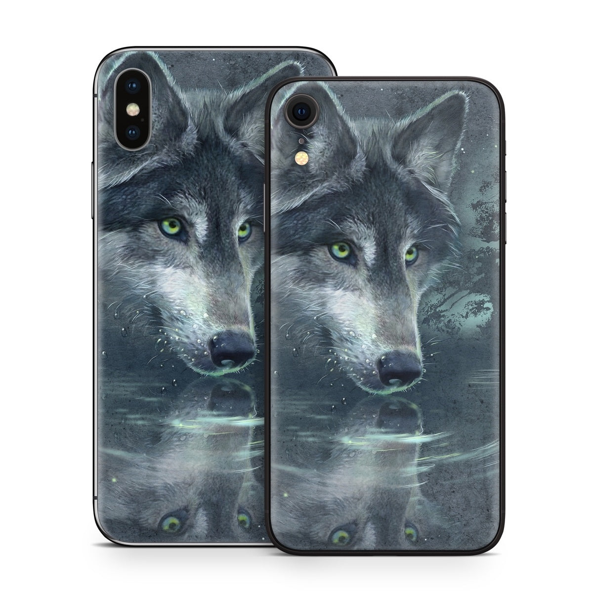 Wolf Reflection - Apple iPhone X Skin