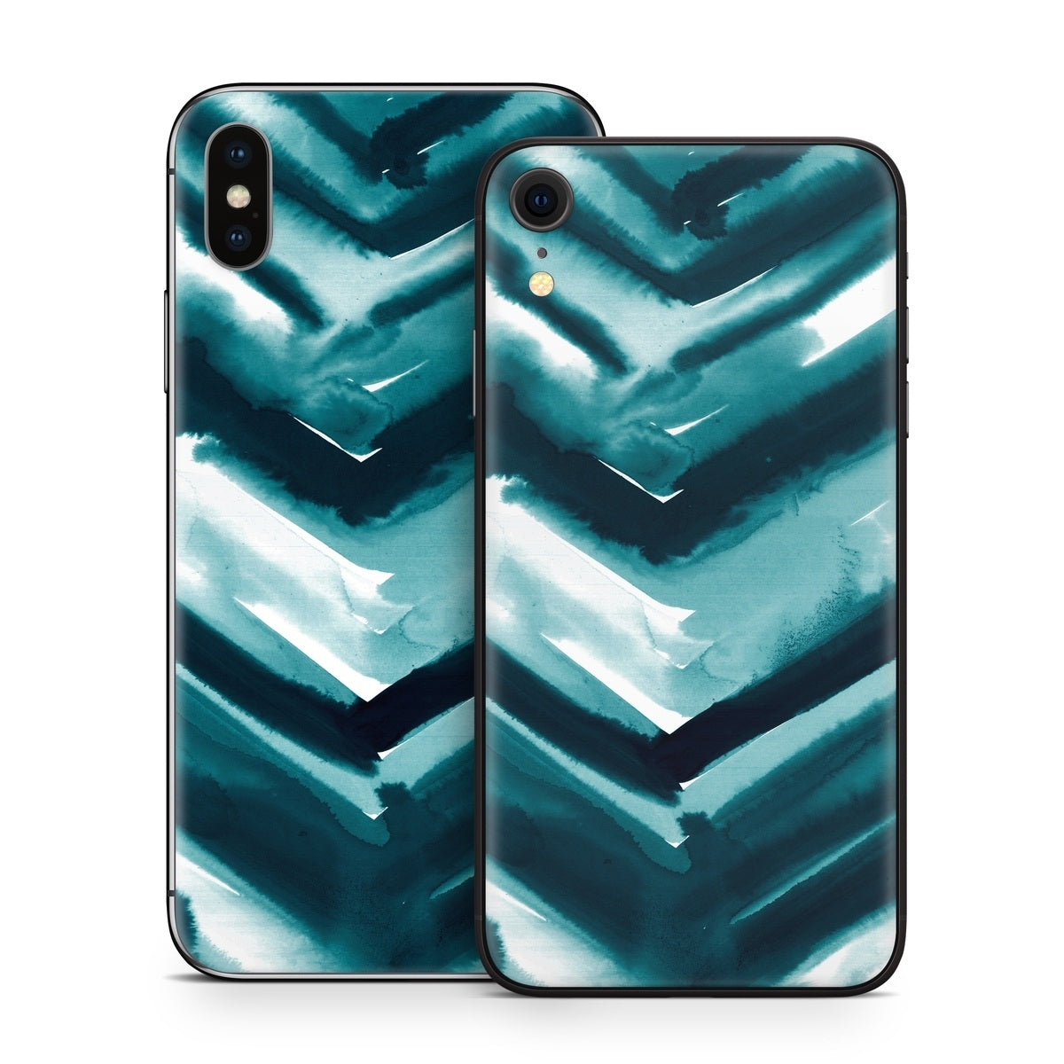 Watercolor Chevron - Apple iPhone X Skin