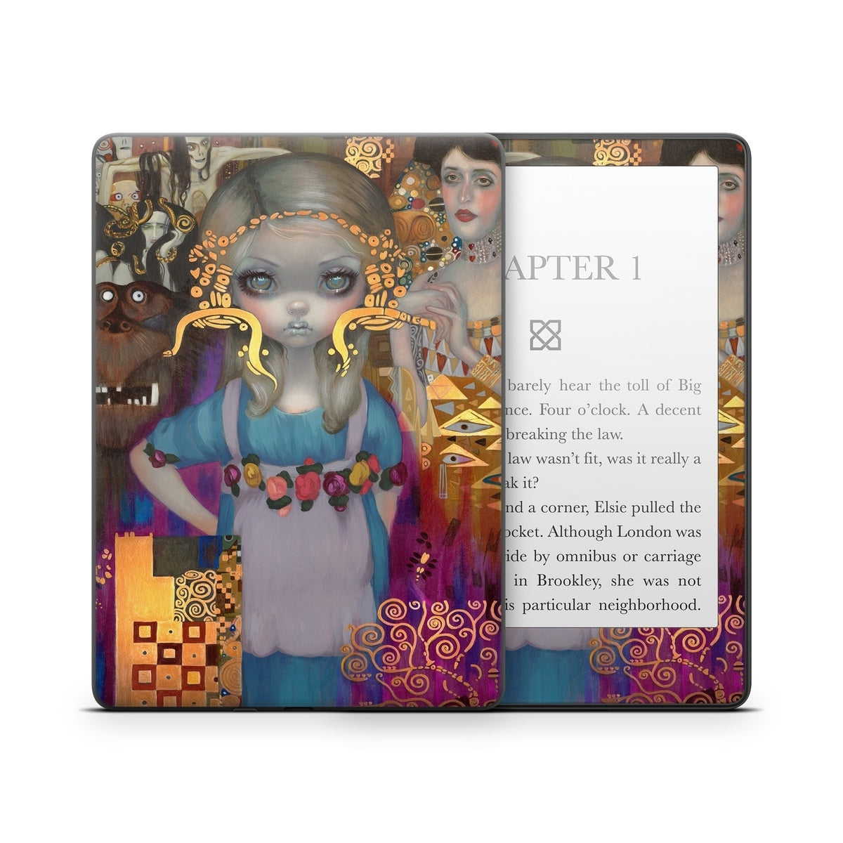 Alice in a Klimt Dream - Amazon Kindle Skin