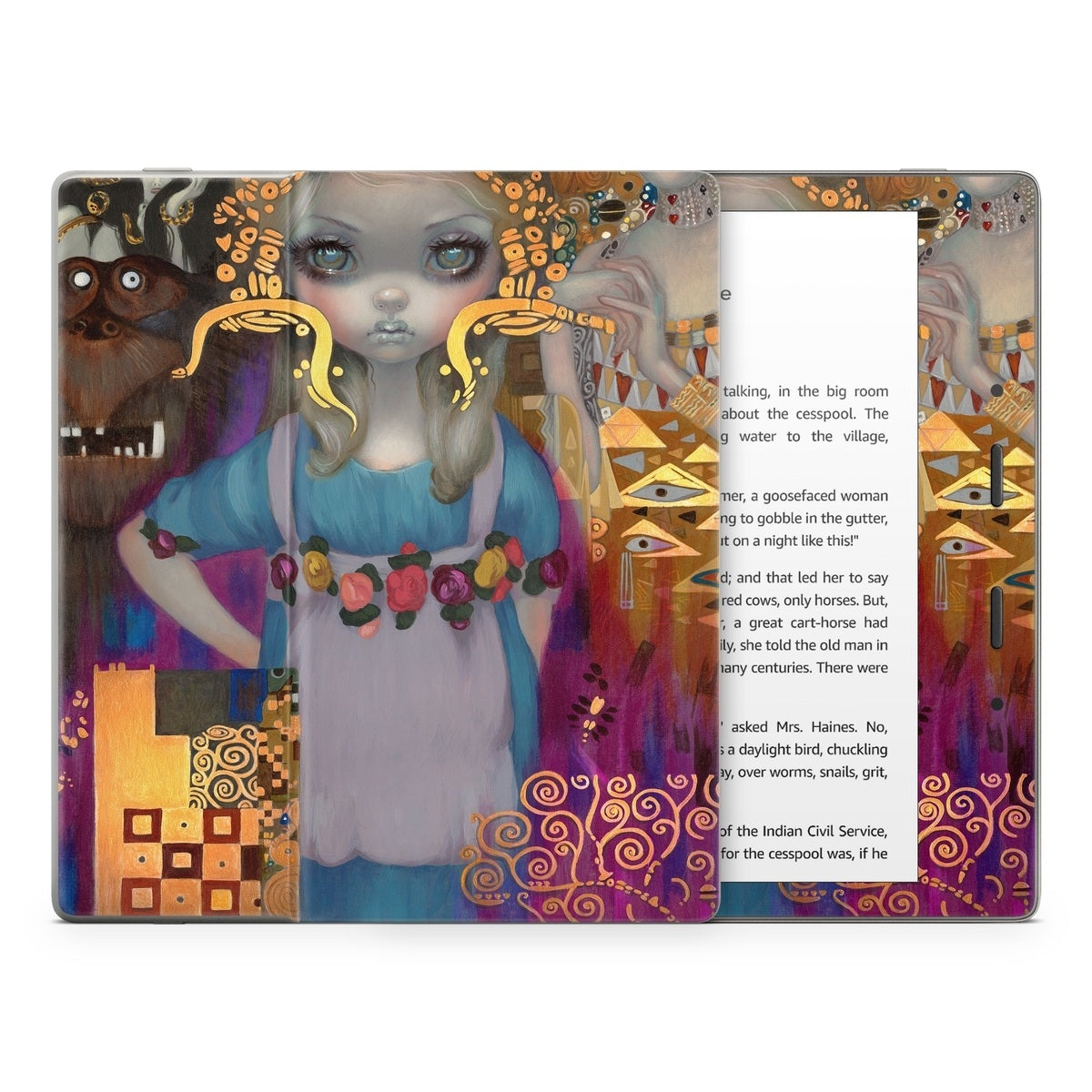 Alice in a Klimt Dream - Amazon Kindle Skin