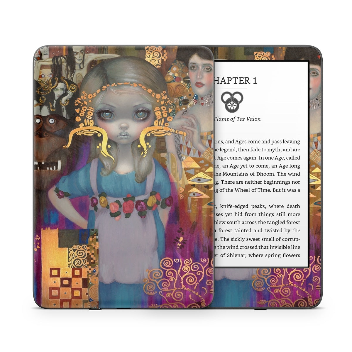 Alice in a Klimt Dream - Amazon Kindle Skin