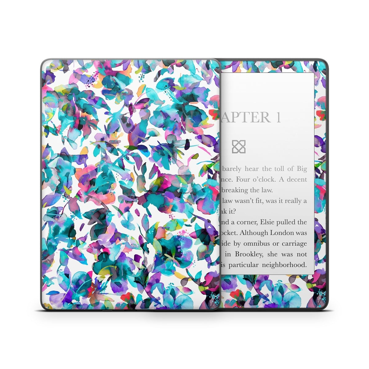 Aquatic Flowers - Amazon Kindle Skin