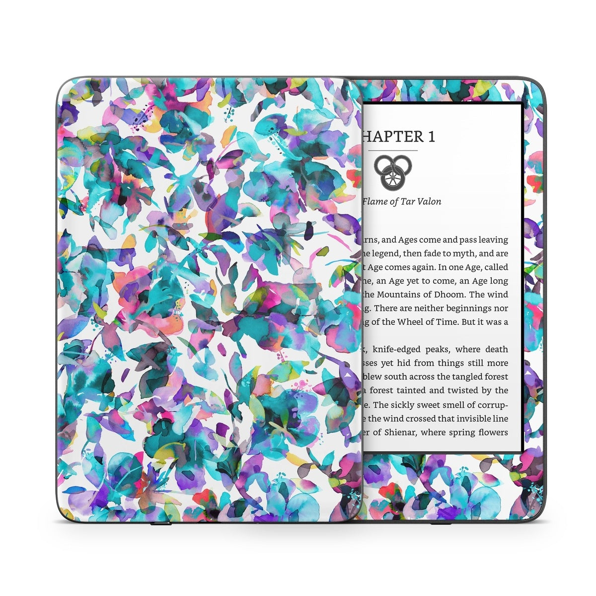 Aquatic Flowers - Amazon Kindle Skin