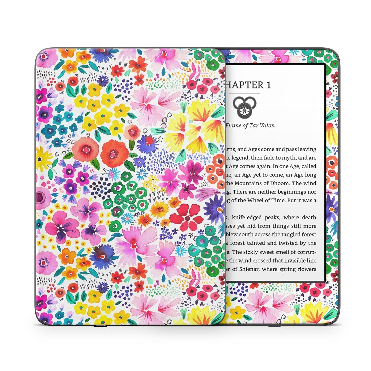 Artful Little Flowers - Amazon Kindle Skin