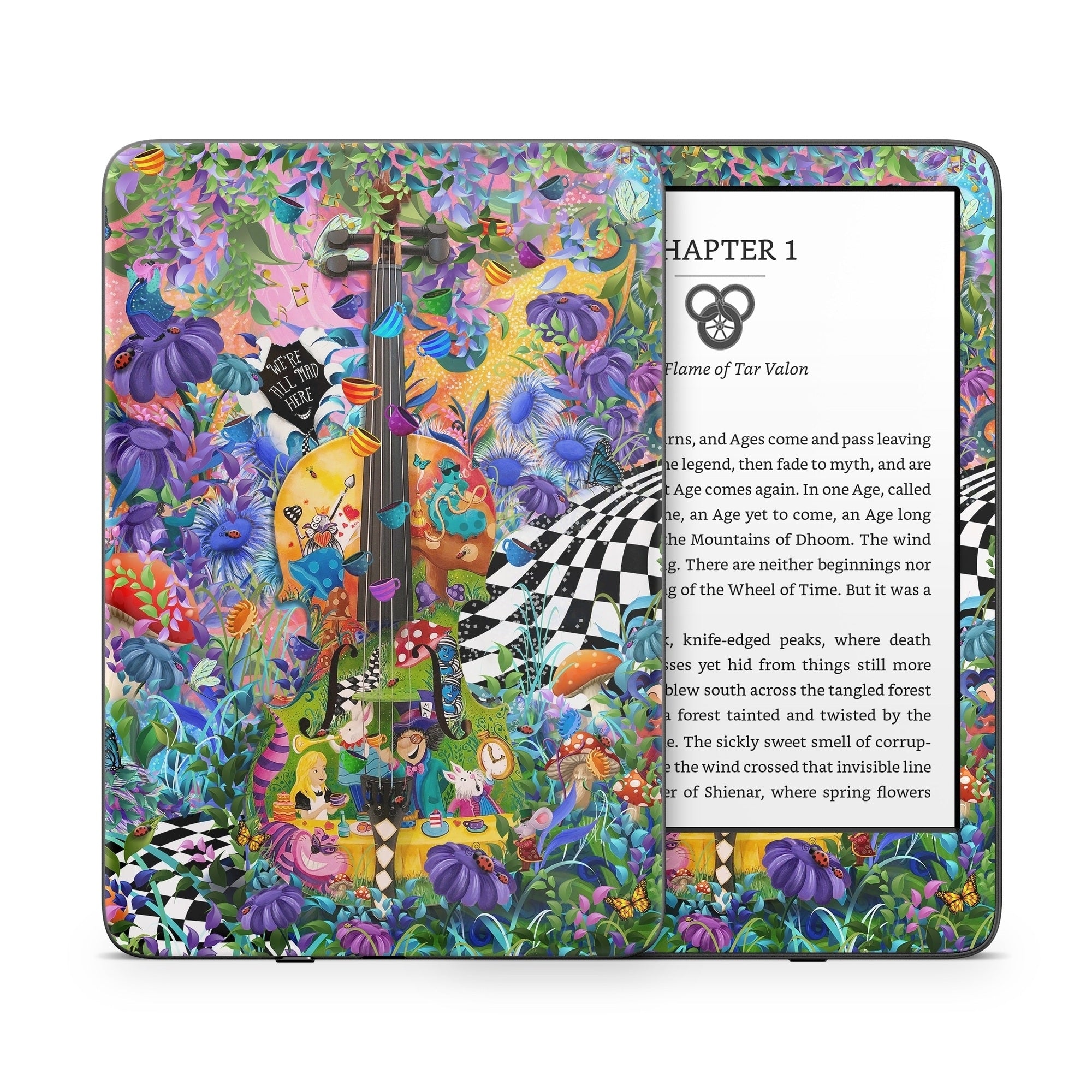 Alice's Wonderland Tea Party - Amazon Kindle Skin