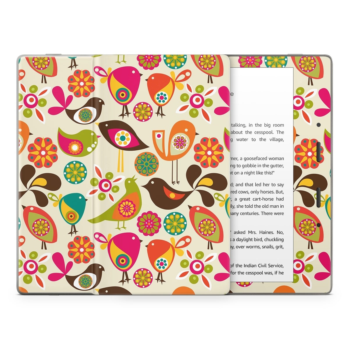 Bird Flowers - Amazon Kindle Skin