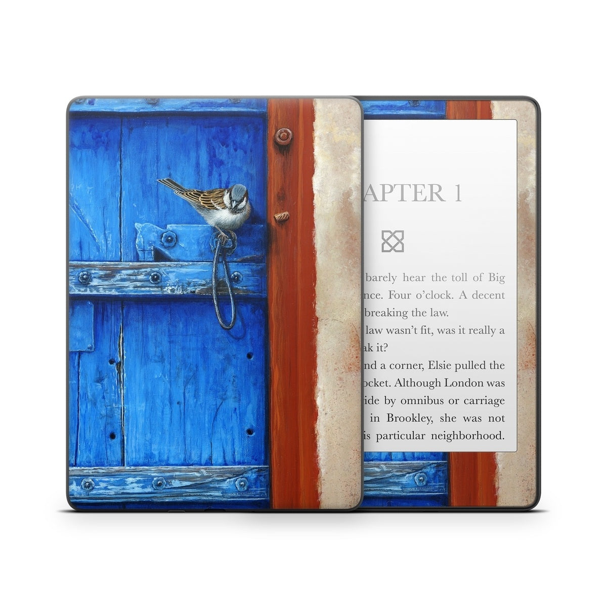 Blue Door - Amazon Kindle Skin