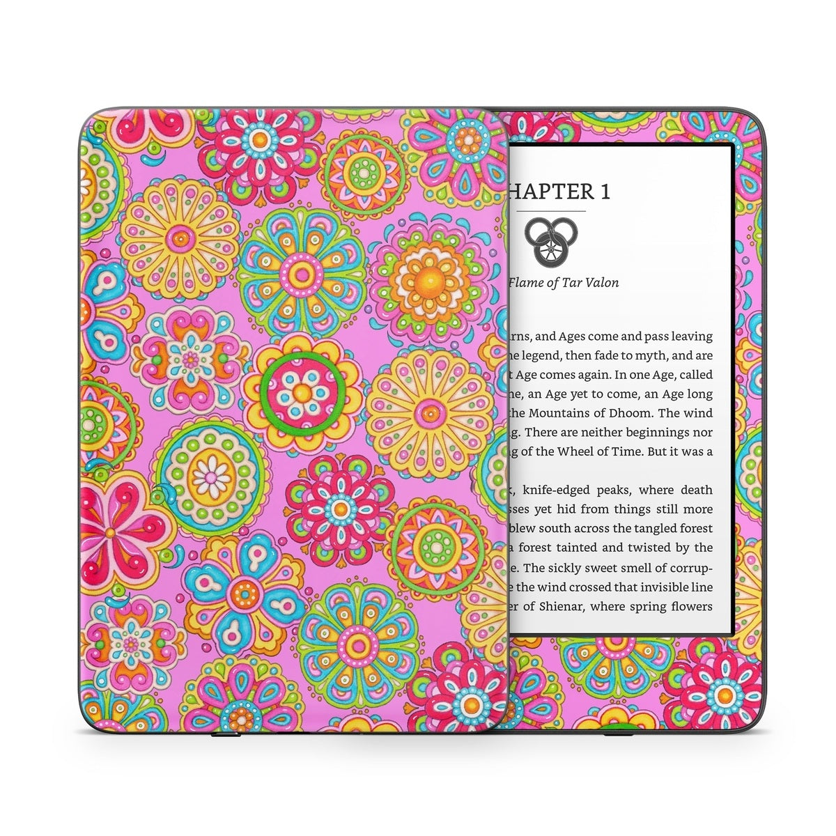 Bright Flowers - Amazon Kindle Skin