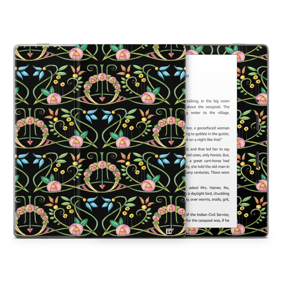 Change Nothing Flowers - Amazon Kindle Skin