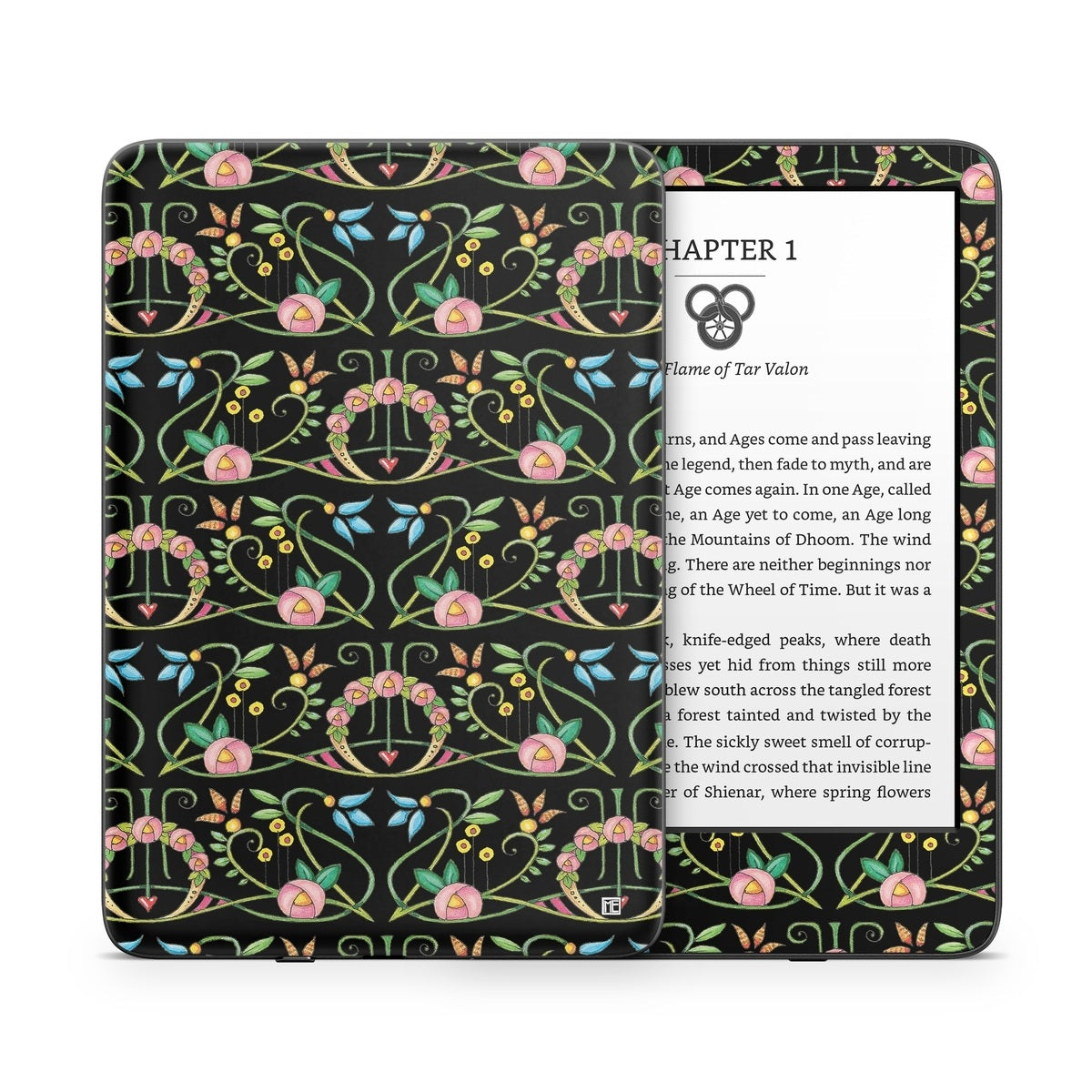 Change Nothing Flowers - Amazon Kindle Skin