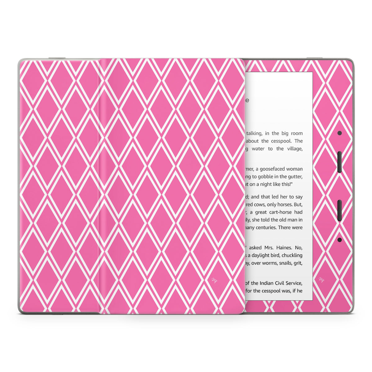 Pink Checks - Amazon Kindle Skin