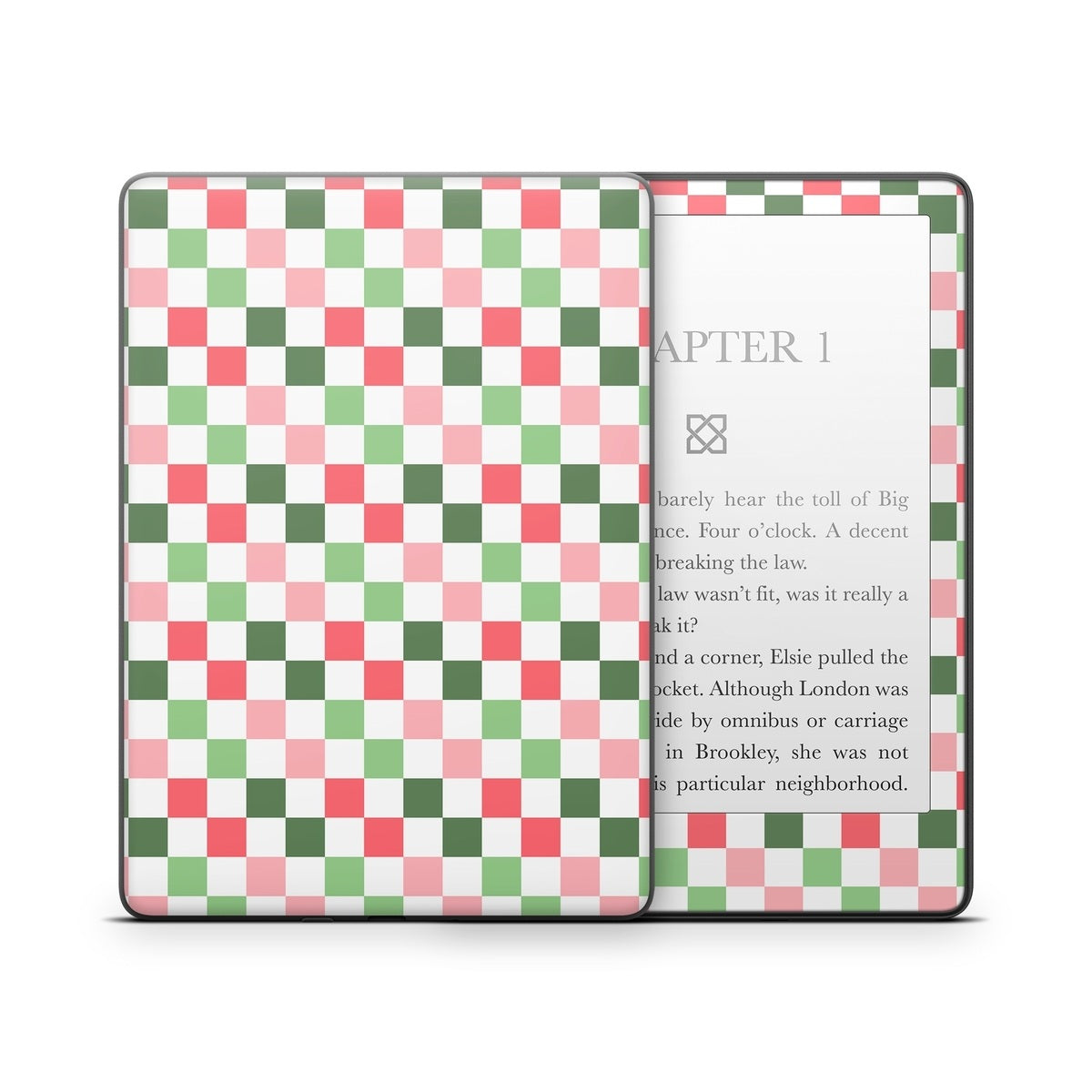 Christmas Checkers - Amazon Kindle Skin