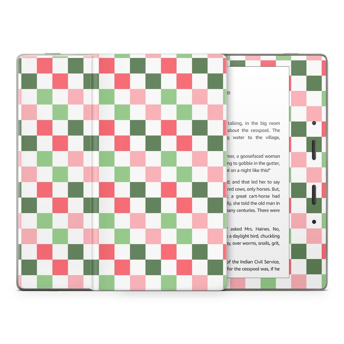 Christmas Checkers - Amazon Kindle Skin