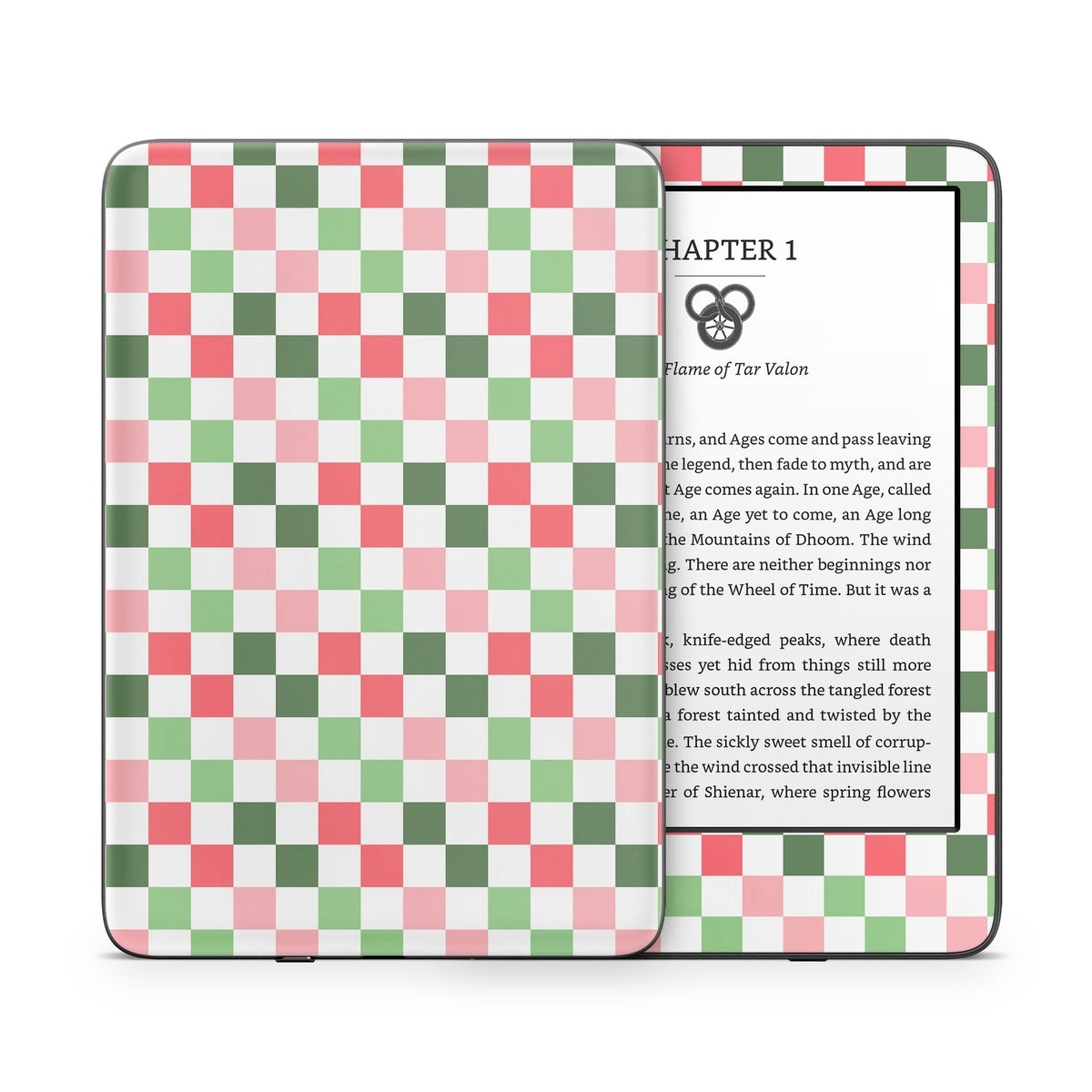 Christmas Checkers - Amazon Kindle Skin