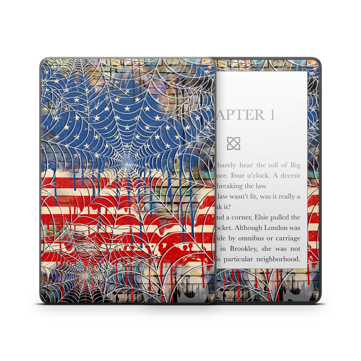 Cobweb Flag - Amazon Kindle Skin