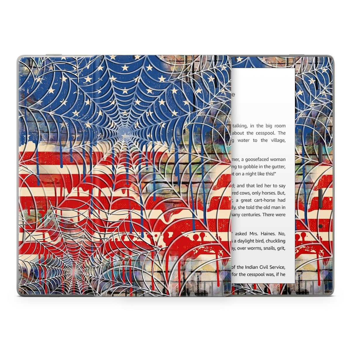 Cobweb Flag - Amazon Kindle Skin