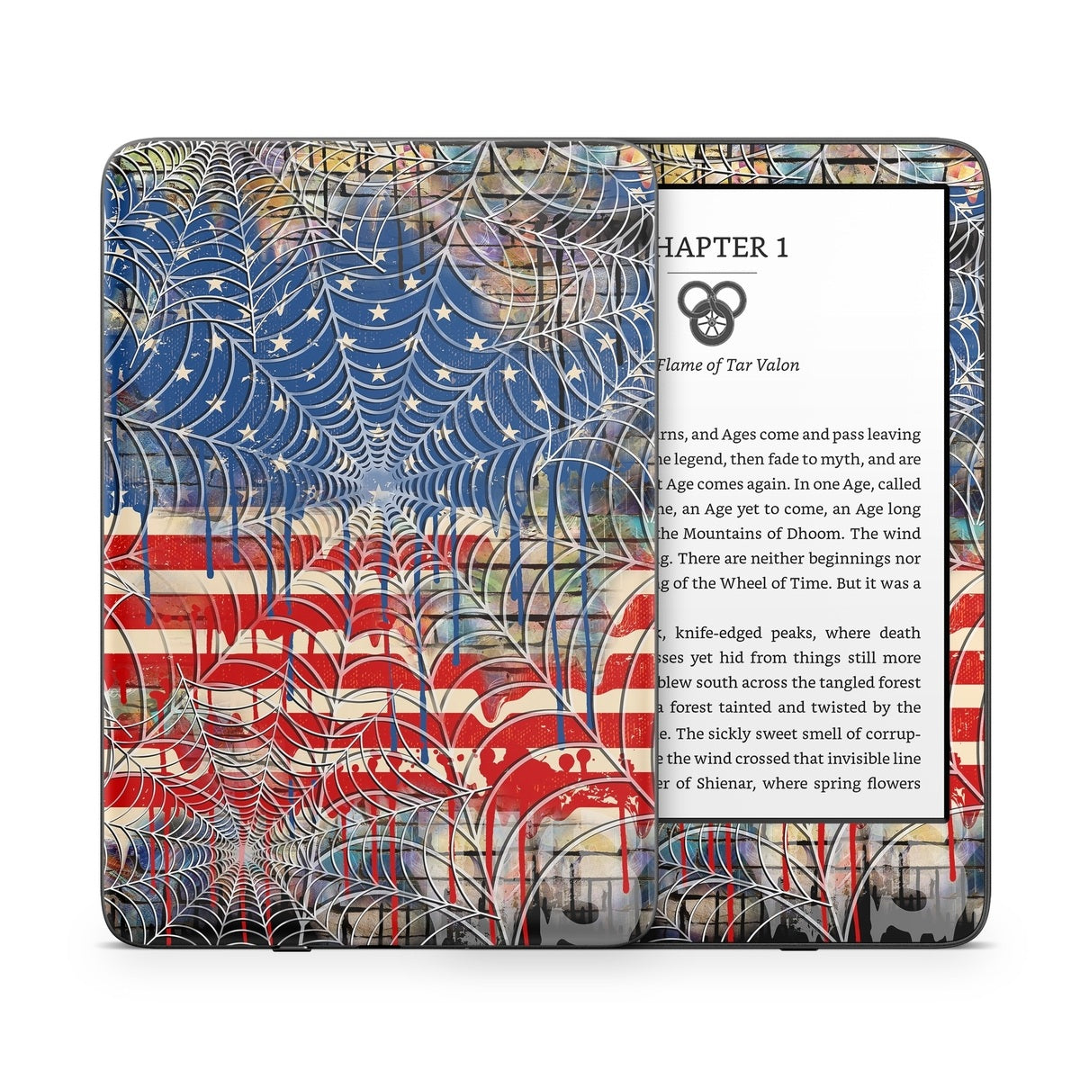 Cobweb Flag - Amazon Kindle Skin