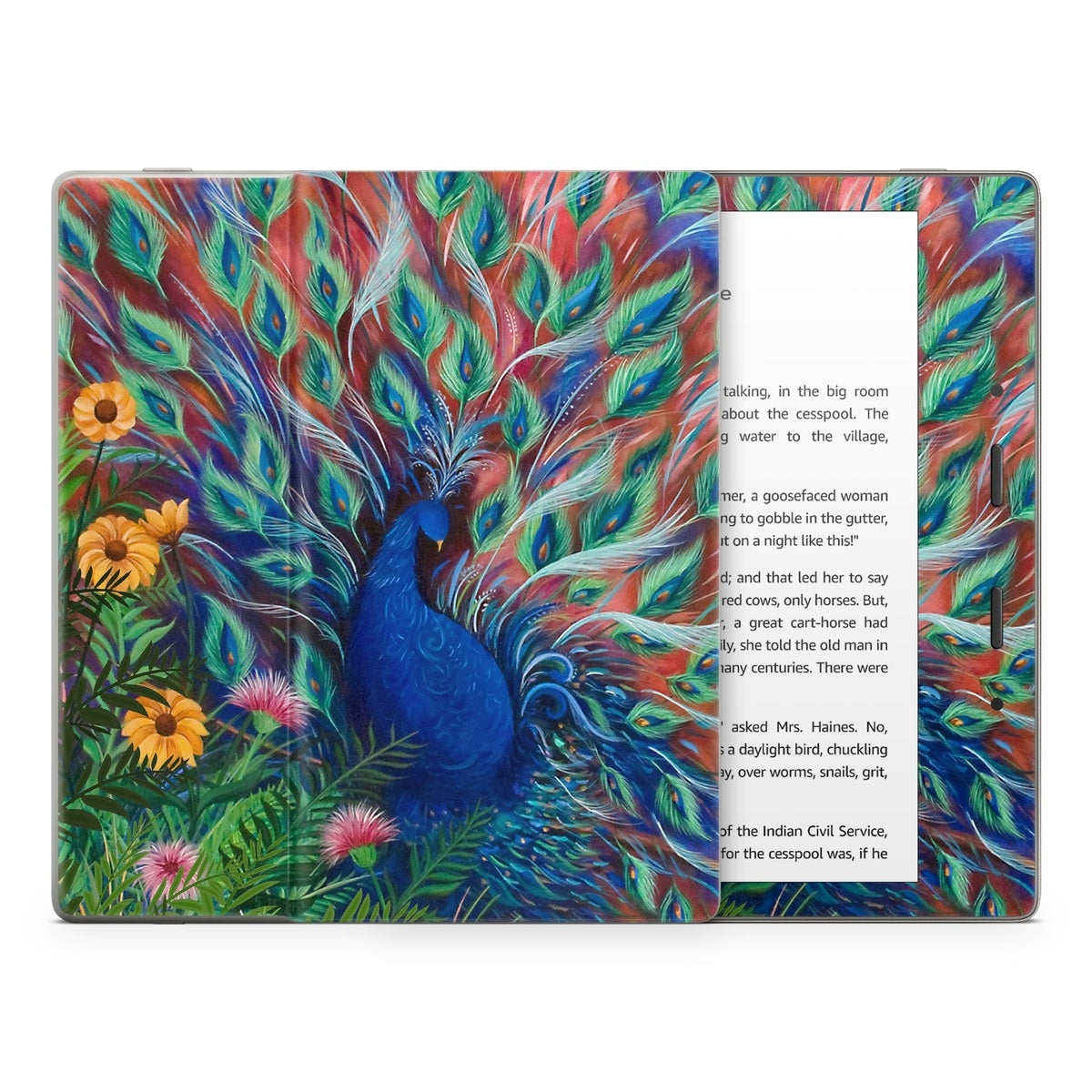 Coral Peacock - Amazon Kindle Skin