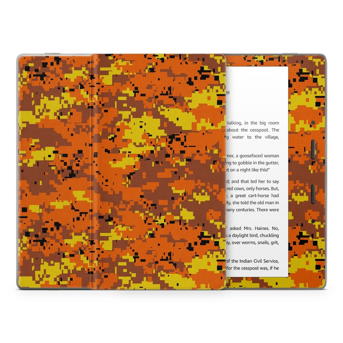 Digital Orange Camo - Amazon Kindle Skin