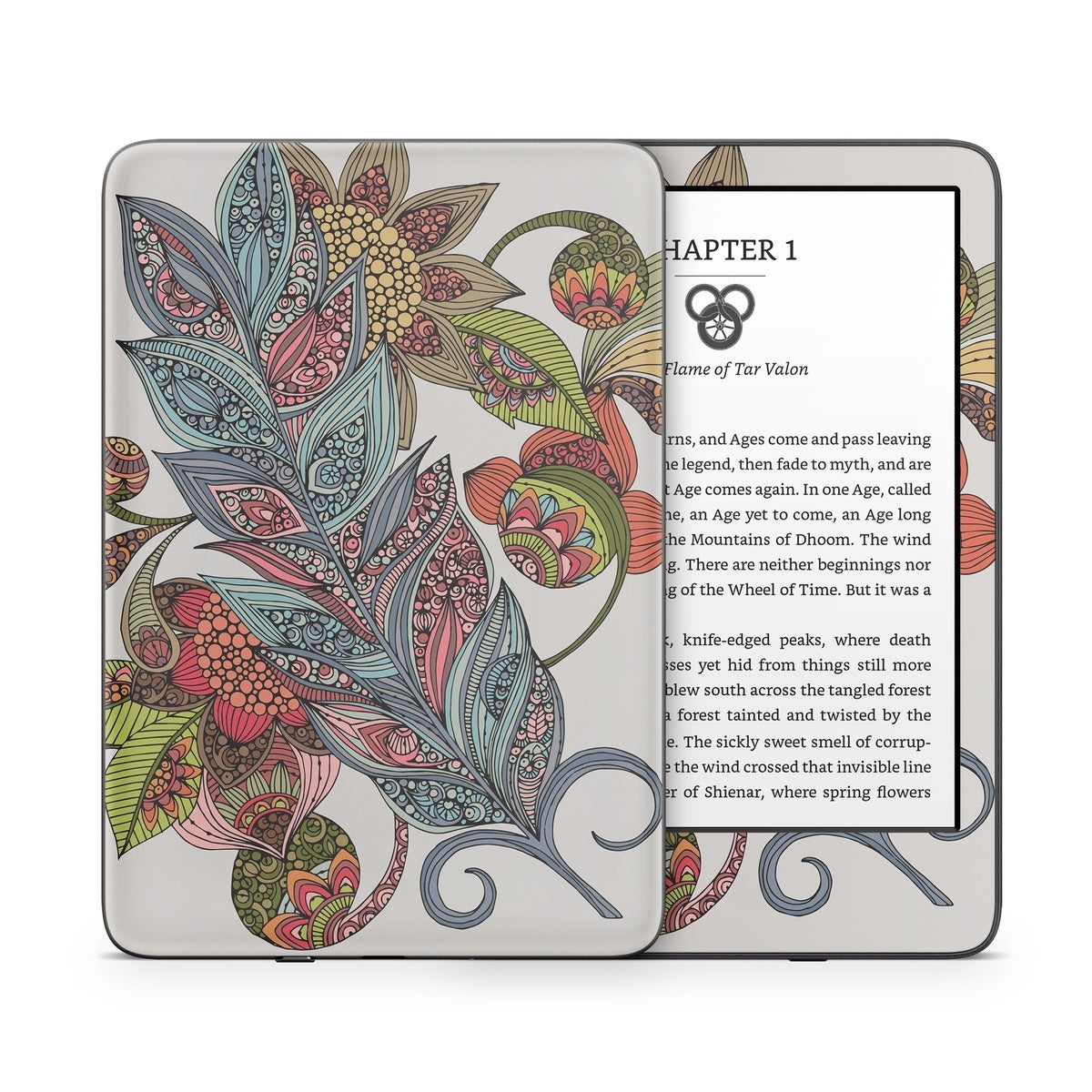 Feather Flower - Amazon Kindle Skin