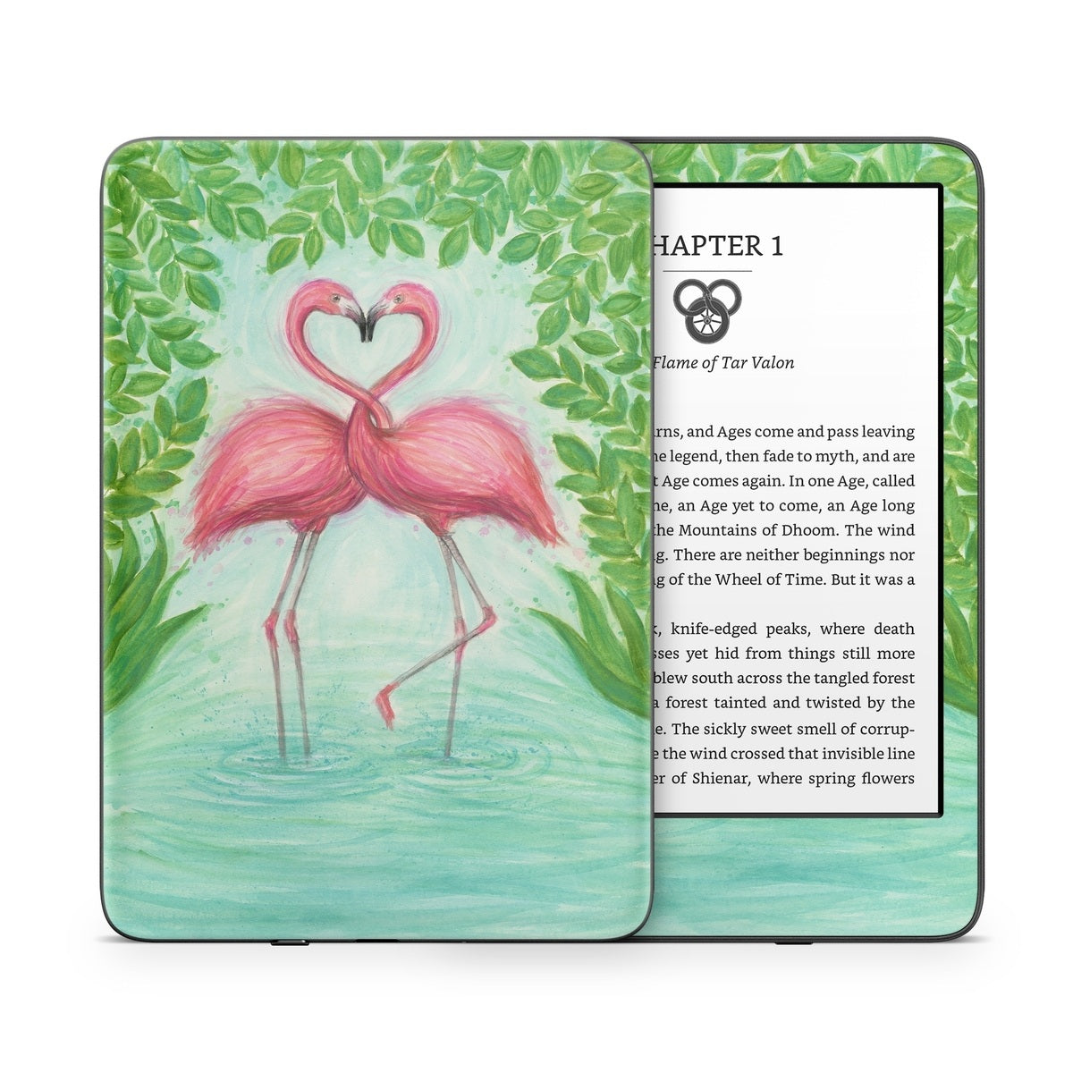 Flamingo Love - Amazon Kindle Skin